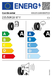 Continental Ecocontact 6 MGT DOT23 235/50 R18 97Y DOT DOT23 – EU-Reifenlabel