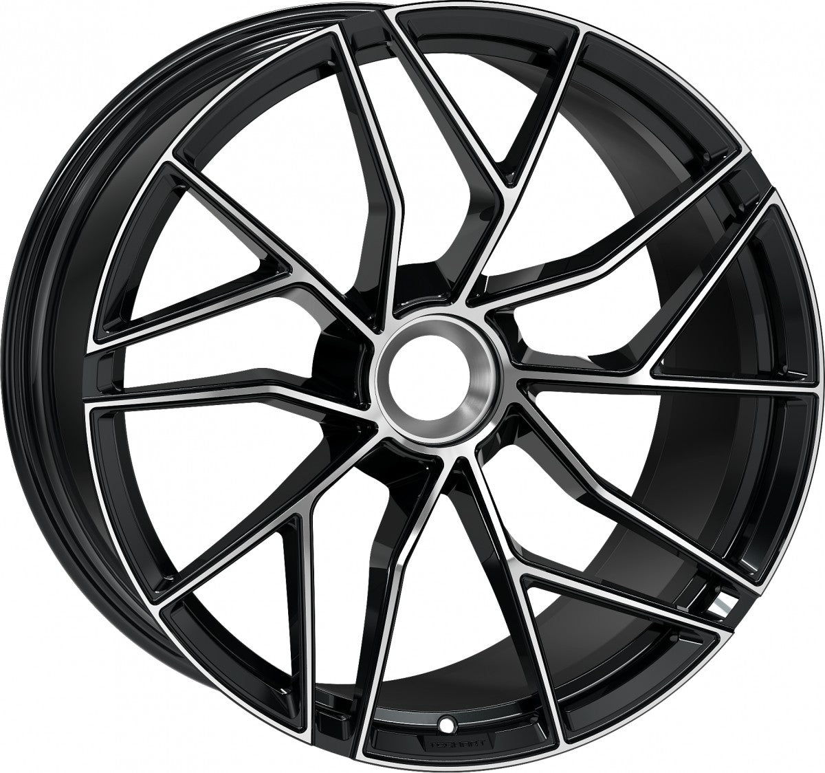 Proline Techart Formula VII Race black polished Alufelge 9.5x20 Zoll ET42 LK 1x1 ML84