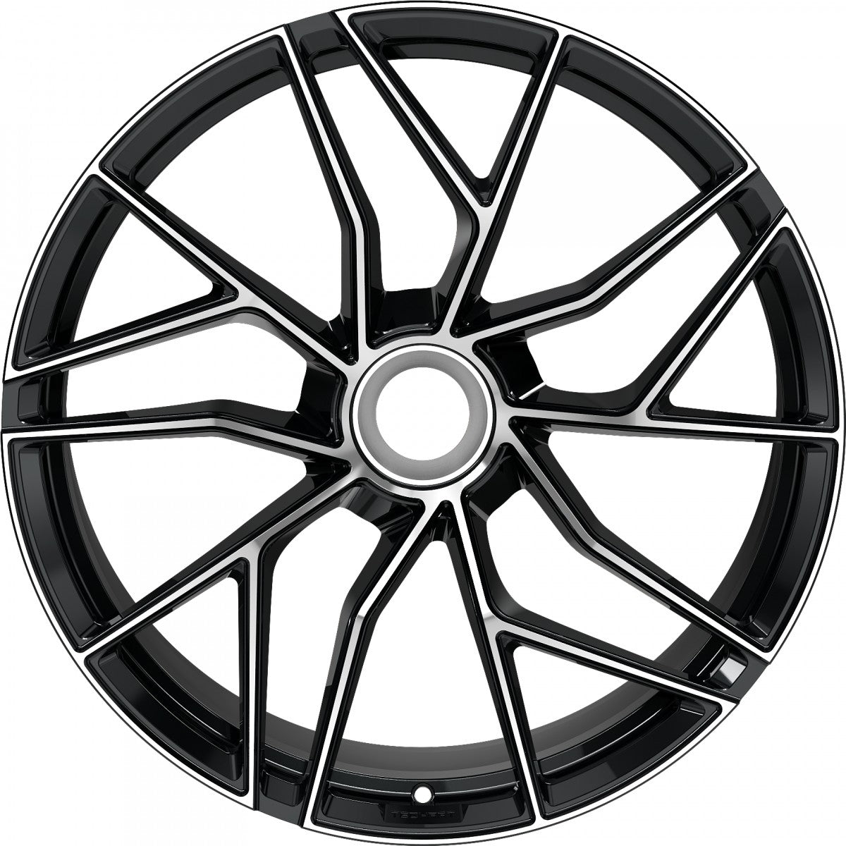 Proline Techart Formula VII Race black polished Alufelge 9.5x20 Zoll ET42 LK 1x1 ML84 – Bild 2