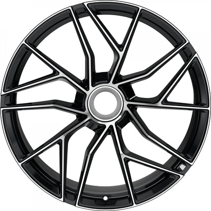 Proline Techart Formula VII Race black polished Alufelge 9.5x20 Zoll ET42 LK 1x1 ML84 – Bild 2