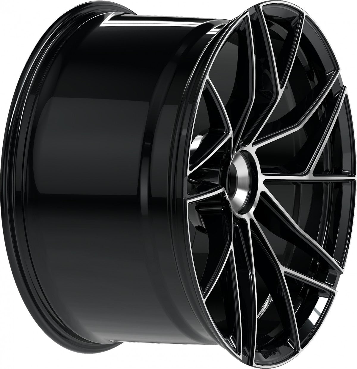 Proline Techart Formula VII Race black polished Alufelge 9.5x20 Zoll ET42 LK 1x1 ML84 – Bild 5
