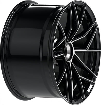 Proline Techart Formula VII Race black polished Alufelge 9.5x20 Zoll ET42 LK 1x1 ML84 – Bild 5