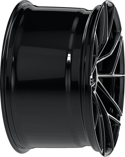 Proline Techart Formula VII Race black polished Alufelge 9.5x20 Zoll ET42 LK 1x1 ML84 – Bild 6