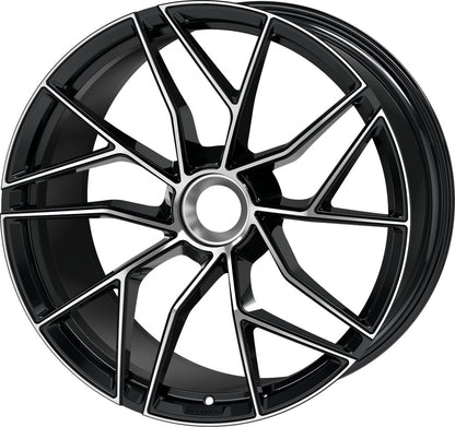 Proline Techart Formula VII Race black polished Alufelge 9.5x20 Zoll ET42 LK 1x1 ML84 – Bild 7