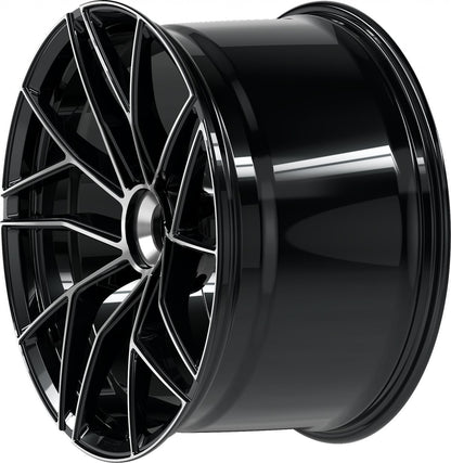 Proline Techart Formula VII Race black polished Alufelge 9.5x20 Zoll ET42 LK 1x1 ML84 – Bild 10