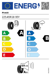 Pirelli Cinturato P7 ECO * XL DOT19 225/45 R18 95Y DOT DOT19 – EU-Reifenlabel