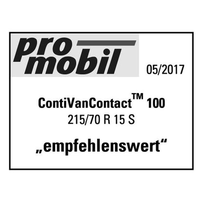 Continental ContiVanContact 100 DEMO 225/75R16C 118/116R – Bild 3