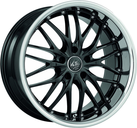 Barracuda Voltec T6 higloss black inox lip Alufelge 9x19 Zoll ET35 LK 5x112 ML72.6