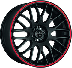 Barracuda Karizzma mattblack PureSports / Color Trim rot - DS15 Alufelge 9x20 Zoll ET27 LK 5x120 ML72.6
