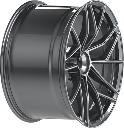 Proline Techart Formula VII Race grey polished Alufelge 9.5x20 Zoll ET42 LK 1x1 ML84 – Bild 5