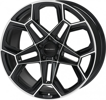 Proline Techart Daytona II black polished Alufelge 9x21 Zoll ET43 LK 5x130 ML71.5 – Bild 7