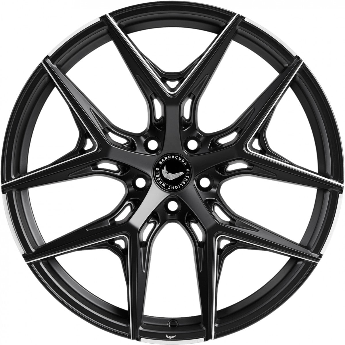 Barracuda Razzer mattblack PureSports gefräst Alufelge 9.5x22 Zoll ET25 LK 5x112 ML73.1 – Bild 2