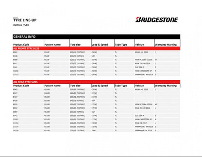Bridgestone Battlax RS10 140/70 R17 66H