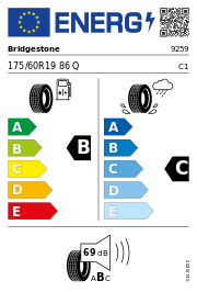 Bridgestone Ecopia EP500 * 175/60 R19 86Q
