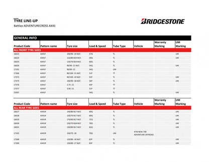Bridgestone AX41 170/60 R17 72Q