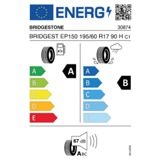 Bridgestone Ecopia EP150 195/60 R17 90H – Bild 2