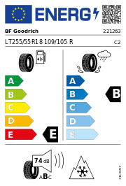 BF Goodrich All-Terrain TA KO2 3PMSF RBL LRD 255/55 R18 109/105R