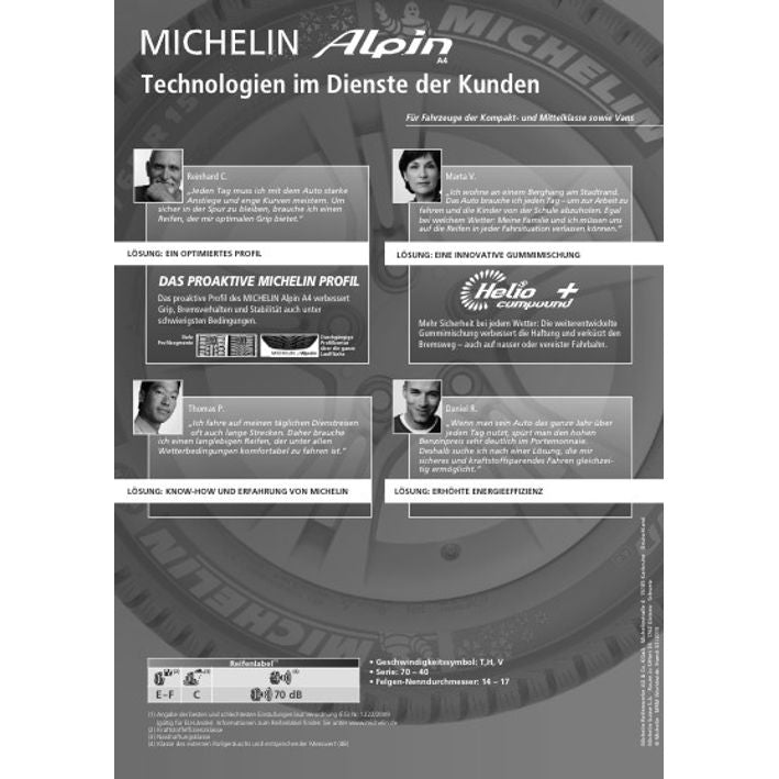 Michelin Alpin A4 GRNX 3PMSF 175/65 R15 84T – Bild 4