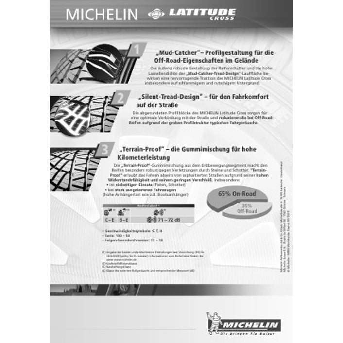 Michelin Latitude Cross 225/75 R15 102T – Bild 4