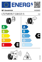 BF Goodrich All-Terrain T/A KO3 LR-D RWL 3PMSF 275/65 R17 118/115S