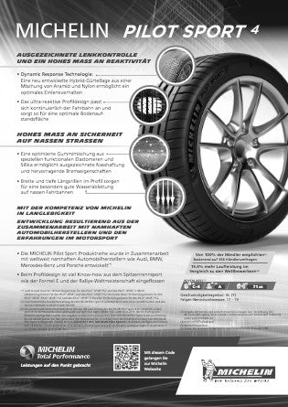 Michelin Pilot Sport 4 XL 285/30 R20 99Y