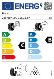 Riken All Season LT 3PMSF 235/65 R16 115/113R