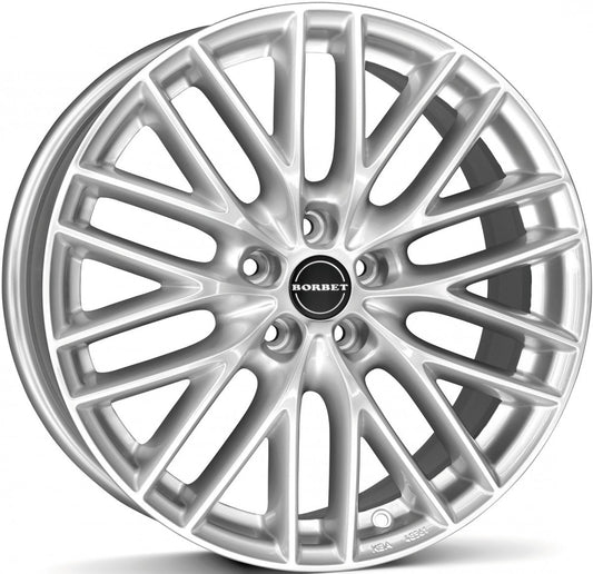 Borbet BS5 brilliant silver - DEMO1 Alufelge 7.5x17 Zoll ET40 LK 5x115 ML70.2
