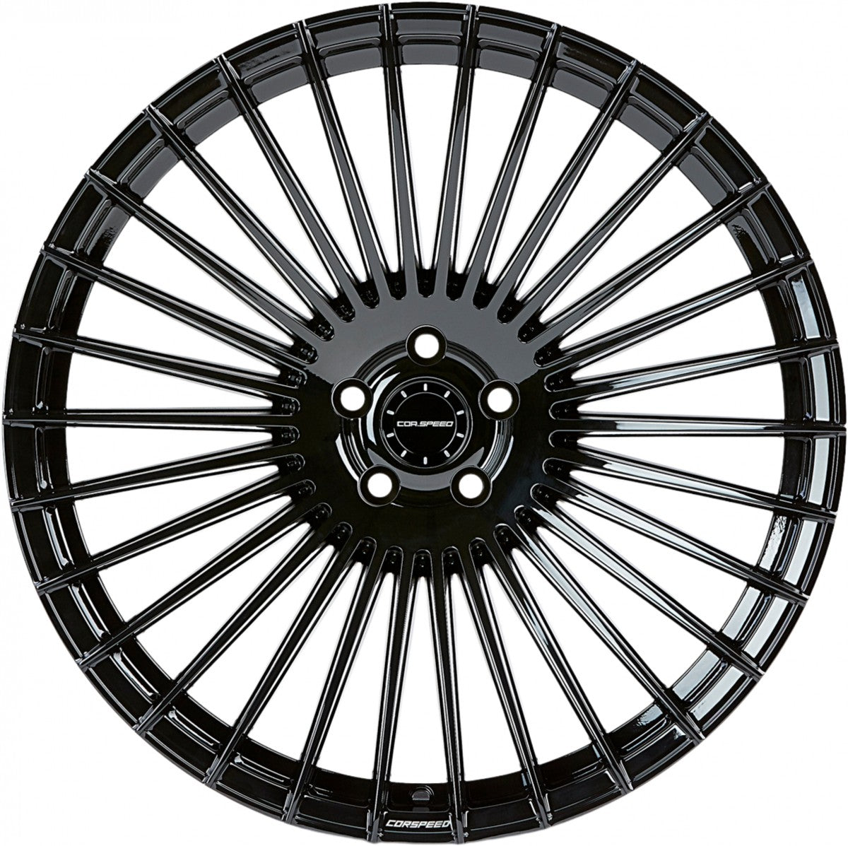 Corspeed Atmos higloss-black Alufelge 9.5x22 Zoll ET35 LK 5x114.3 ML73.1 – Bild 2