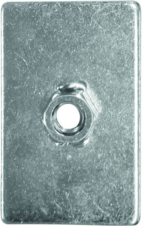 Schroth Verstärkungsplatte (L 80 mm, B 50 mm, H 3 mm) mit Schweißmutter (7/16)