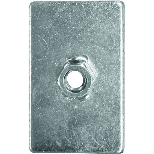 Schroth Verstärkungsplatte (L 80 mm, B 50 mm, H 3 mm) mit Schweißmutter (7/16)