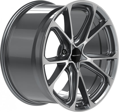 Proline Techart Formula VI grey polished Alufelge 9.5x21 Zoll ET60 LK 5x130 ML71.5 – Bild 4