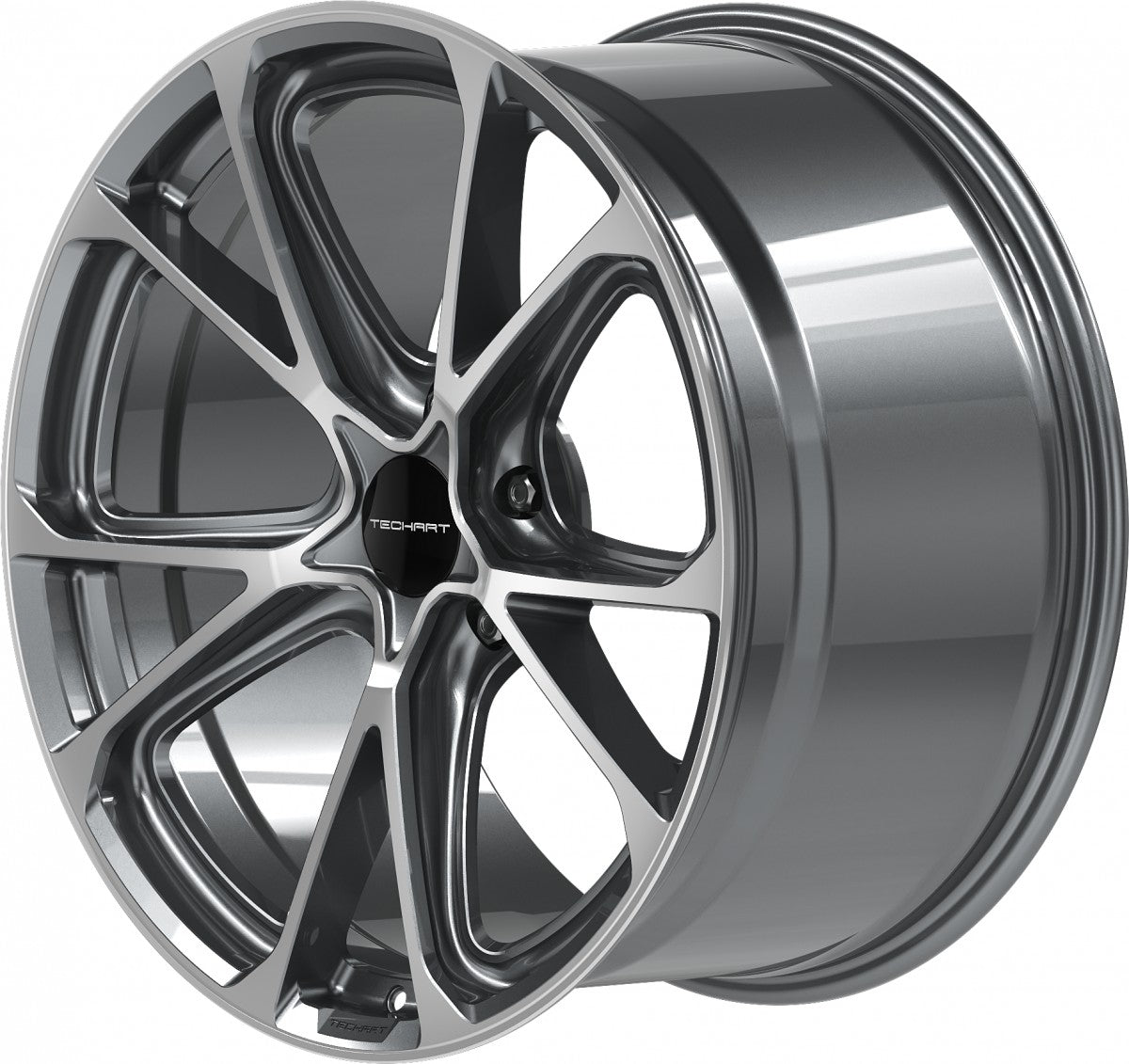 Proline Techart Formula VI grey polished Alufelge 9.5x21 Zoll ET60 LK 5x130 ML71.5 – Bild 9