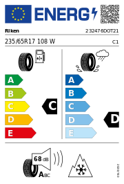 Riken All Season SUV XL 3PMSF DOT21 235/65 R17 108W DOT DOT21 – EU-Reifenlabel