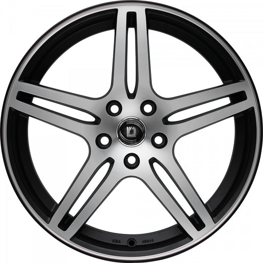 Diewe Chinque nero machined 6.5x16 ET40 - LK5/108 ML63.4