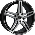 Diewe Chinque nero machined Alufelge 8x17 Zoll ET39 LK 5x112 ML66.6