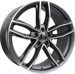 Diewe Wheels Alito PLATIN S MACHINED - Anthrazit Glanz Frontpoliert Alufelge 9x20 Zoll ET35 LK 5x112 ML66.6
