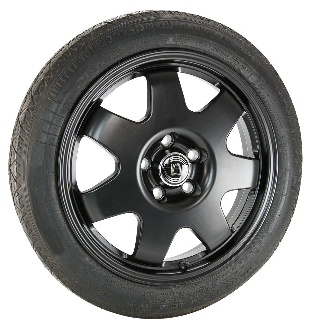Diewe Notradset 42 schwarz matt 4x17 ET10 - LK5/114.3 ML66.1
