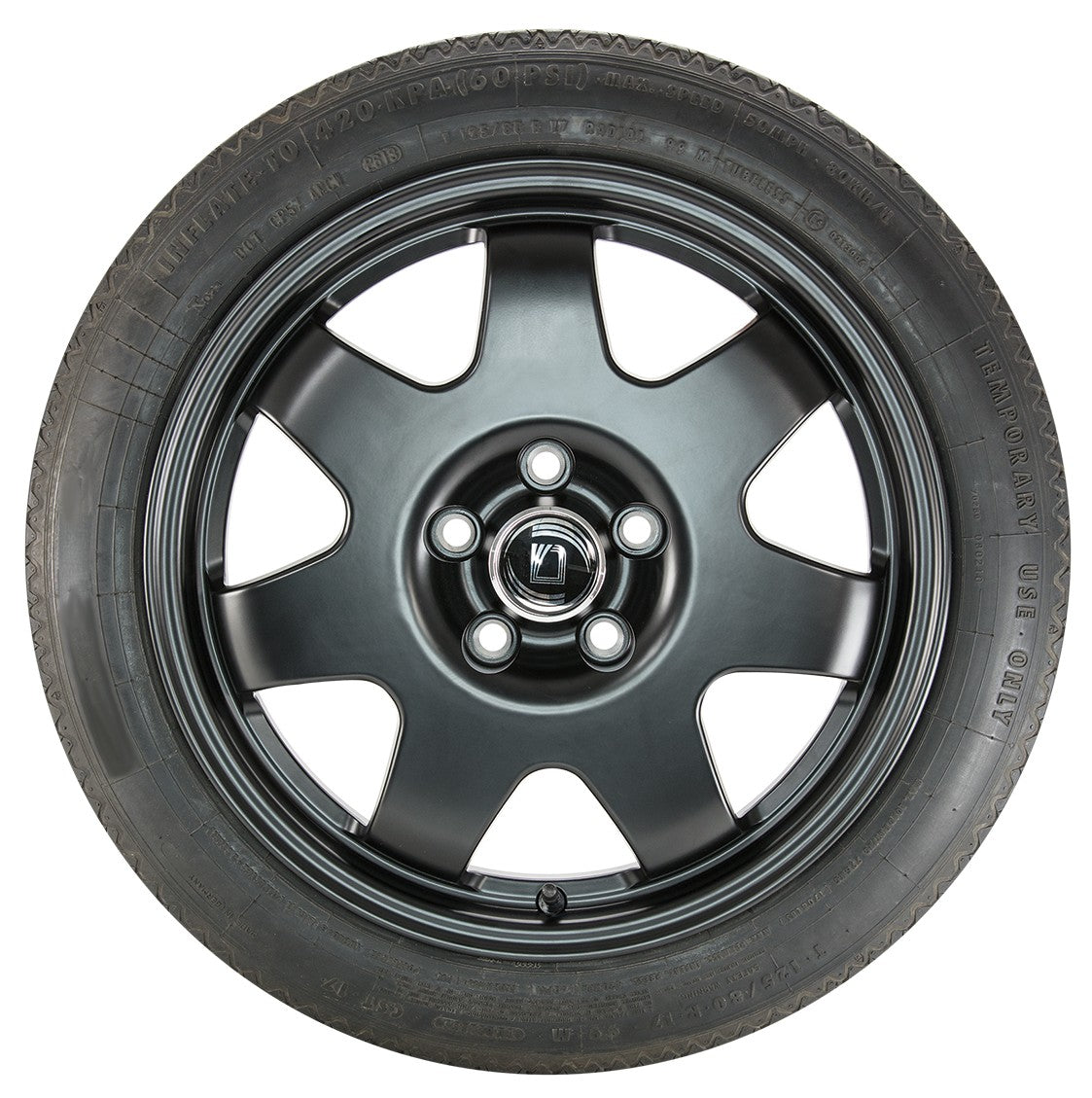 Diewe Notradset 42 schwarz matt 4x17 ET10 - LK5/114.3 ML66.1