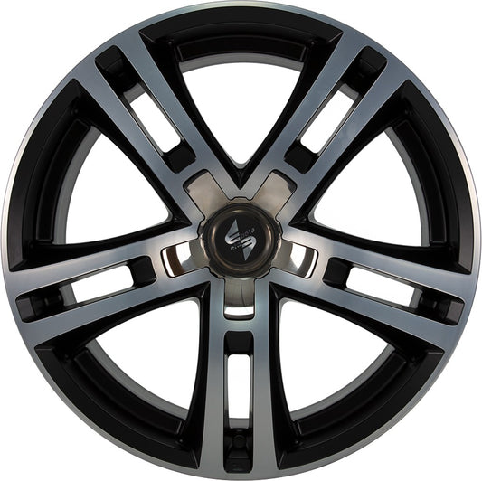 Etabeta Uriel black matt polish - inox cap 10x20 ET35 - LK5/108 ML63.4