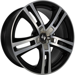 Etabeta Uriel black matt polish - inox cap Alufelge 10x20 Zoll ET40 LK 5x120 ML72.6