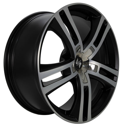 Etabeta Uriel black matt polish - inox cap 10x20 ET40 - LK5/120 ML74.1