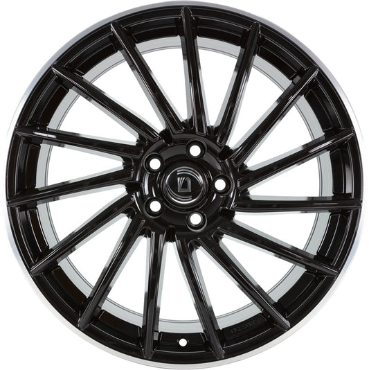 Diewe Briosa neros machined lip 8.5x20 ET40 - LK5/112 ML66.6