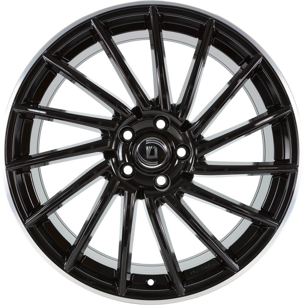 Diewe Briosa neros machined lip 8.5x20 ET40 - LK5/114.3 ML66.1