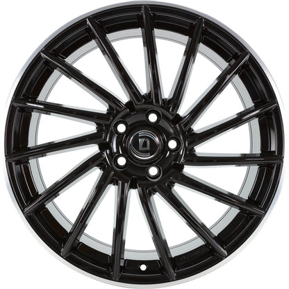 Diewe Briosa neros machined lip 8.5x20 ET40 - LK5/114.3 ML66.1
