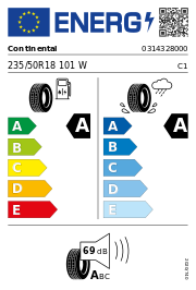 Continental Ultracontact NXT FR CRM Elect XL 235/50 R18 101W