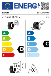 Barum Polaris 6 Elect FR XL 3PMSF 215/45 R16 90V