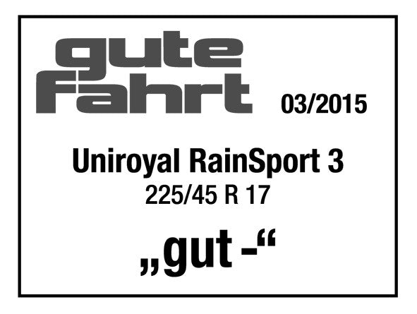 Uniroyal Rainsport 3 FR SSR 225/45 R17 91W – Bild 3