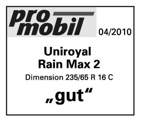 Uniroyal Rain Max 2 165/70 R13 88/86R