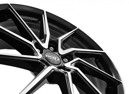 Dotz Spa black polished Alufelge 7.5x17 Zoll ET48 LK 5x112 ML70.1 – Bild 7
