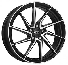 Dotz Spa black polished Alufelge 7.5x17 Zoll ET38 LK 5x114.3 ML71.6
